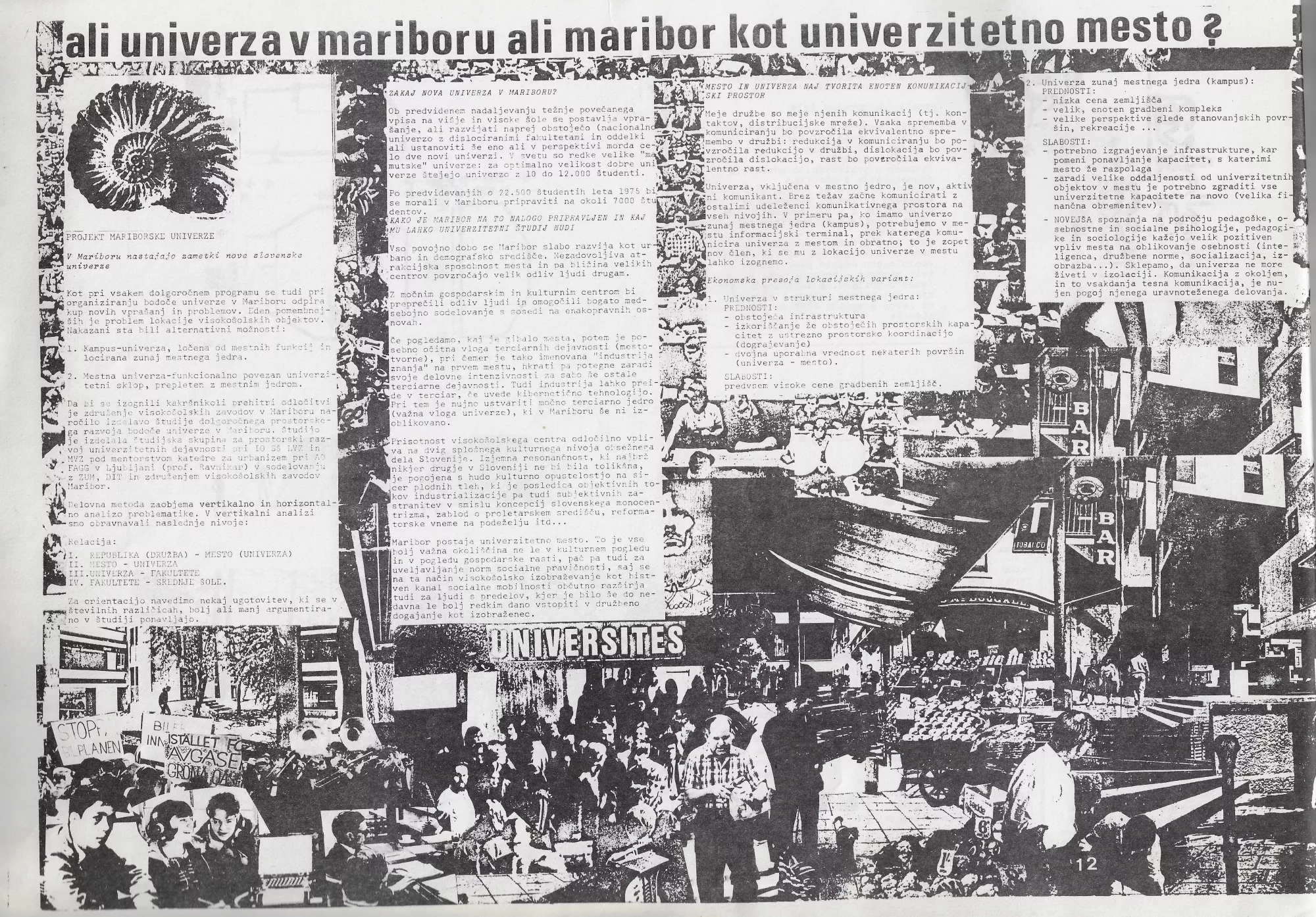 Peter Gabrijelčič - Projekt mariborske univerze